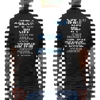 Super Dad Husband Super Awesome Supermodel Men's Back Print T-Shirt - Monsterry