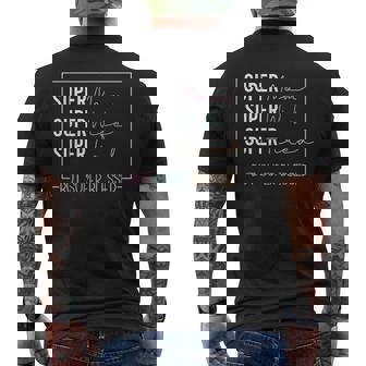 Super Mom Super Wife Super Tired But Super Blessed Men's Back Print T-Shirt - Monsterry