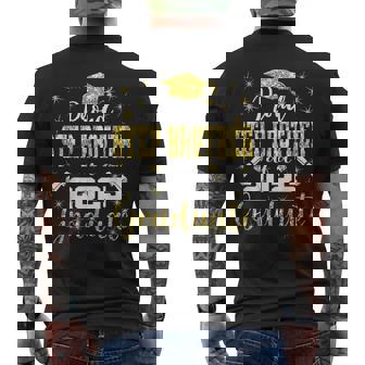 Super Proud Step Brother Of 2025 Graduate Graduation Family Men's T-shirt Back Print | Mazezy
