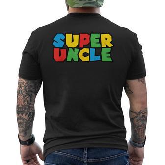 Superhero Uncle From Nephew Or Niece Super Uncle T-Shirt mit Rückendruck - Geschenkecke