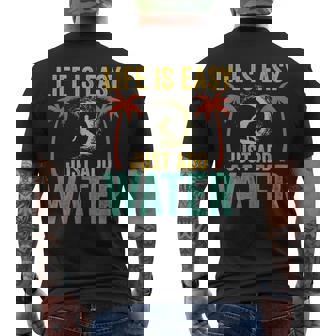 Surfing Quote Surfing Sayings Surfer Humor Men's Back Print T-Shirt - Monsterry
