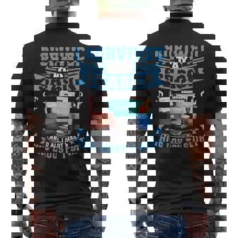 I Survived Tax Season Accounting Tax Season Cpa Men's T-shirt Back Print - Monsterry