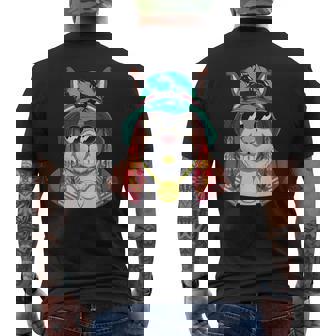 Swag Hipster Streetwear Wild Rabbit Easter Day Hip Hop Men's Back Print T-Shirt - Monsterry
