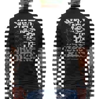 Sweaty Mess For The Wedding Dress Bride Fitness Workout Men's Back Print T-Shirt - Monsterry