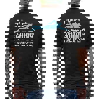 Swim Coach Professional Trainer Swimming Lesson Instructor Men's Back Print T-Shirt - Monsterry