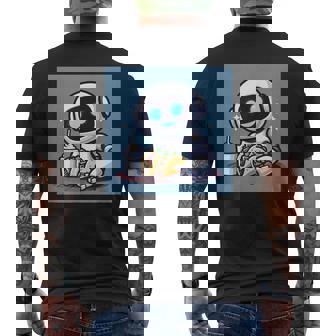 Tacos AI Robot Loves Tacos Men's Back Print T-Shirt - Monsterry