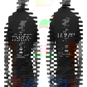 The Talkative Elf Matching Family Group Idea Christmas Men's Back Print T-Shirt - Monsterry