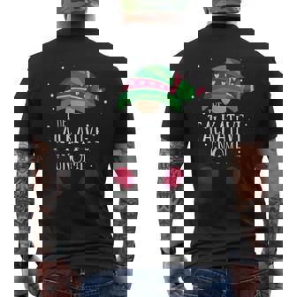 Talkative Gnome Matching Christmas PJs Family Pajamas Men's Back Print T-Shirt - Monsterry