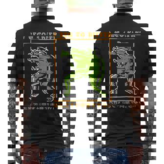 TamTamTees I Beg To Differ Frog Japanese -Adults Cotton Blend Men's Back Print T-Shirt - Monsterry