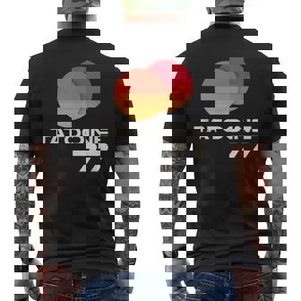 Tatooine 77 Planet Two Sun Retro T-Shirt mit Rückendruck - Geschenkecke