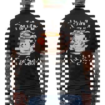 Tea Drinker Tea Lover This Is My Tea Tea Humor Drinker Men's T-shirt Back Print - Monsterry