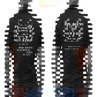Teacher Appreciation Shirts Teacher Of The Year Men's Back Print T-Shirt - Monsterry