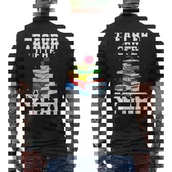 Teacher Of The Year Men's Back Print T-Shirt - Monsterry