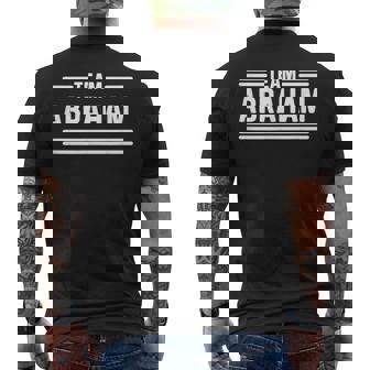 Team Abraham Apellido Camiseta Hombre Estampado Espalda - Regaloses