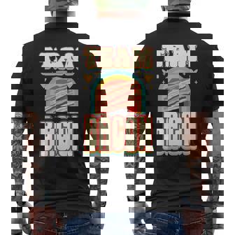 Team Bacon Cute Food Addict Team Premium Men's Back Print T-Shirt - Monsterry