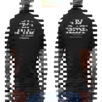 Team Block Proud Family Surname Last Name Men's Back Print T-Shirt - Monsterry