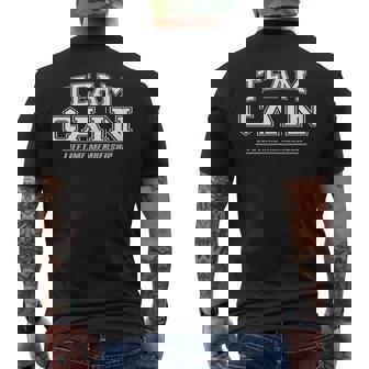Team Cain Proud Family Surname Last Name Men's Back Print T-Shirt - Monsterry