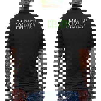 Team Celery Juice Veggie Juicing Men's Back Print T-Shirt - Monsterry