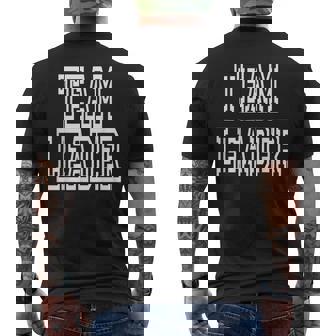 Team Leader Clothing For People Who Like Being A Team Leader Men's Back Print T-Shirt - Monsterry