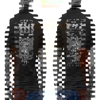 Team Mech Lifetime Member Mech Name Men's Back Print T-Shirt - Monsterry