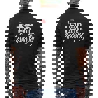 Team Naughty Shirt Couple Matching Outfit Team Nice Men's Back Print T-Shirt - Monsterry