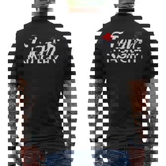 Team Naughty T-Shirt Couple Matching Outfit With Team Nice Men's Back Print T-Shirt - Monsterry