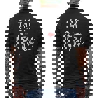 Team Nice Christmas Family Matching Pajamas Men's Back Print T-Shirt - Monsterry