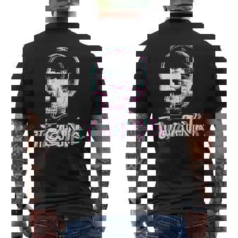 Tecno Skull Tekno Tekk Hardstyle Edm Rave Music Camiseta Hombre Estampado Espalda - Regaloses
