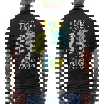 Tengo 8 Años 8º Narval Marino Animal Cumpleaños Camiseta Hombre Estampado Espalda - Regaloses