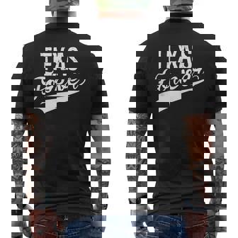 Texas Forever State Pride Men's Back Print T-Shirt - Monsterry