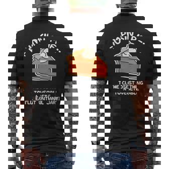 Thanksgiving Christmas Pie Diet Men's Back Print T-Shirt - Monsterry