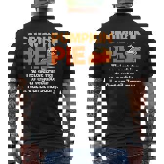 Thanksgiving Christmas Pie Sarcastic Diet Quote Men's Back Print T-Shirt - Monsterry