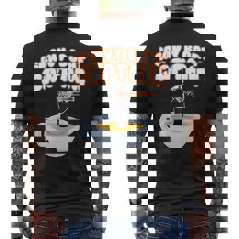 Thanksgiving Gravy Boat Captain Men's Back Print T-Shirt - Monsterry