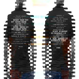Things We Did Built This City Shot The Sheriff Start Men's T-shirt Back Print - Seseable