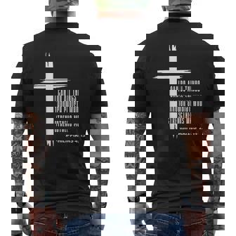 I Can Do All Things Through Christ Who Strengthens Me Back Men's T-shirt Back Print - Monsterry
