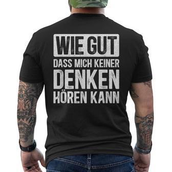 Thinking Hearing Sayings T-Shirt mit Rückendruck - Geschenkecke