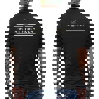 Thirsty Thursday Beer Mug Relaxing Adult Time Graphics Tee Men's Back Print T-Shirt - Monsterry