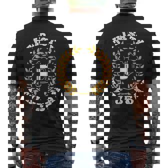 Thirsty Thursday Party College Drinking Beer & Wine Men's Back Print T-Shirt - Monsterry
