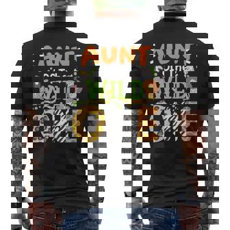 Tía De La Salvaje Niños Niños Safari Zoo Cumpleaños Familia Camiseta Hombre Estampado Espalda - Regaloses