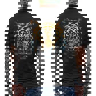 Tigre Animal Arte Diseño Tigre Camiseta Hombre Estampado Espalda - Regaloses