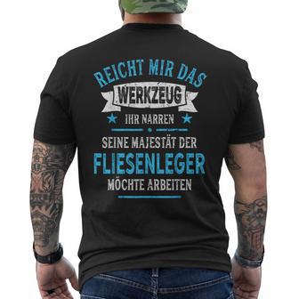 Tiling With Slogan Majesty Tool T-Shirt mit Rückendruck - Geschenkecke