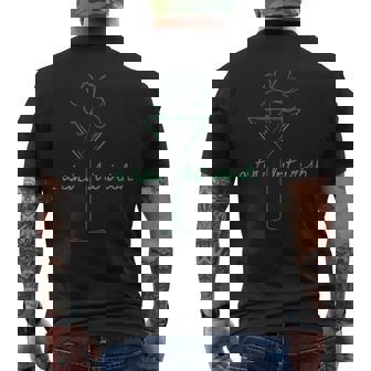 A Tini Bit Irish Drink St Patrick's Day Men's T-shirt Back Print - Seseable