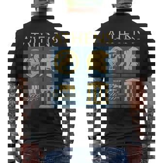 Historia Griega Antigua De Atenas Camiseta Hombre Estampado Espalda - Regaloses