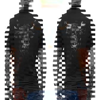 Toro Animal Ilustración Gráfica Toro Camiseta Hombre Estampado Espalda - Regaloses