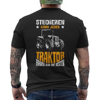 Tractor Driving The Best Farm Farmer Boys T-Shirt mit Rückendruck - Geschenkecke