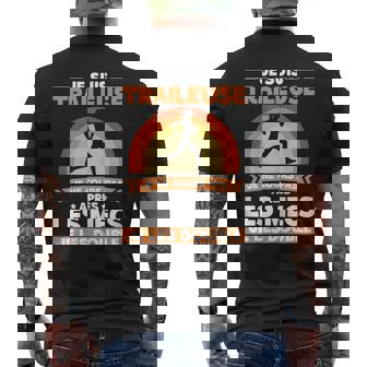 Traileuse Citation Humour Course Endurance Motivation T-shirt imprimé au dos - Cadeauxyz