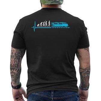 Train Evolution Railway Model Railway Driver T-Shirt mit Rückendruck - Geschenkecke