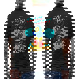 Train Heavy I Cant Afford Therapy Bodybuilding Gym Workout Premium Men's Back Print T-Shirt - Monsterry