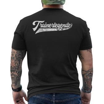 Trainer Legend Coach Trainer Football Handball T-Shirt mit Rückendruck - Geschenkecke