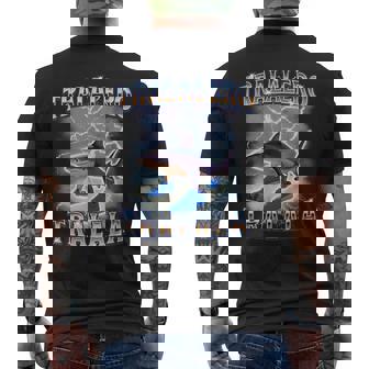 Tralalero Tralala Shark Meme Bootleg Men's T-shirt Back Print | Mazezy